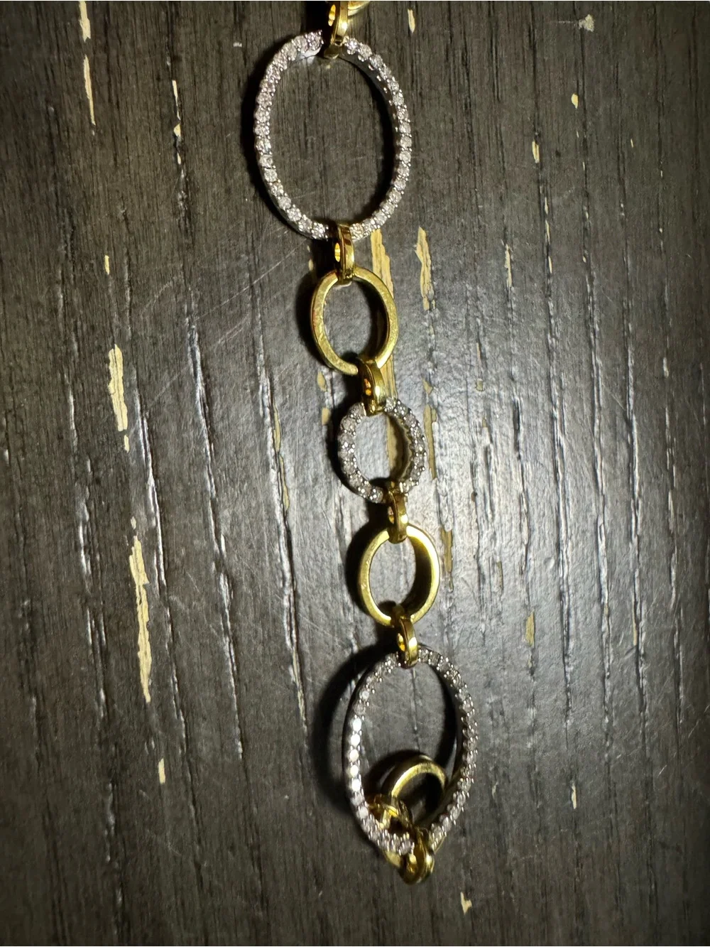 Source Unknown Two-Tone Oval & Round Link Bracelet - Gold and Silver